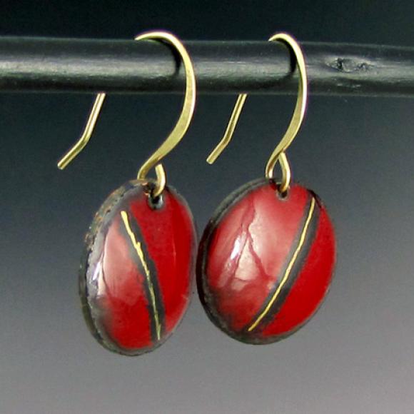 Bold Enamel Earrings